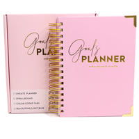 Agenda Personalizada con Espiral y Papel Dorado 2022-2023 A5, Regalo con Logotipo Personalizado, Organizador de Papel Offset para Ramadán, 120 Hojas, Color CMYK