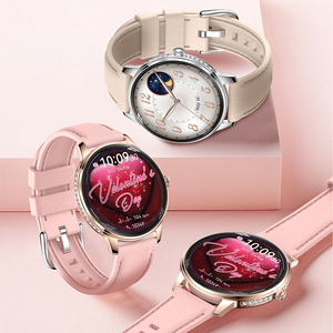 DSM11 Silver HK38 <b>Women</b> <b>Smart</b> <b>Watch</b> AMOLED Screen Metal Diamond‑Shaped Case Female Health Monitoring Fashion Ladies Wristwatch - Product Image 5