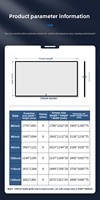 Layar Proyektor Fresnel ALR Ultra-Slim 4K CE 72-150" untuk Dinding Ruang Tamu dengan Bingkai 1cm