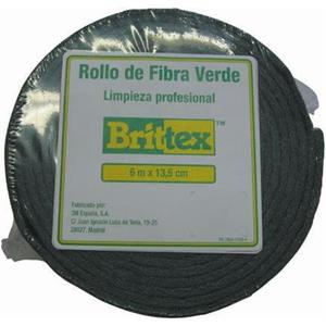 Spugne Professionali per Pulizia Brittex Green Fiber Roll 6 M X 13.5 Cm - Product Image 1