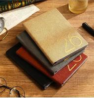 Carnet de notes personnalisé en cuir PU véritable, style vintage, avec reliure cousue, couverture rigide, couleur personnalisable, vente en gros