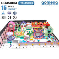 Équipement de terrain de jeux intérieur multi-zones commercial pour centre urbain, adapté à tous les âges, avec parcours ninja et mur d'escalade, certifié IEC, fabriqué en usine