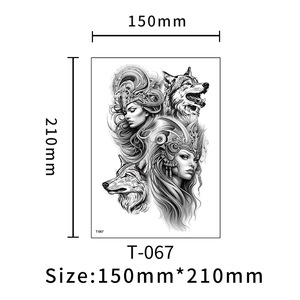 Vente en gros de tatouages temporaires roses <span class=keywords><strong>sexy</strong></span> non toxiques pour femmes, autocollants en papier blanc, application de bras et de visage de fleur, tatouages au design personnalisé - Product Image 6