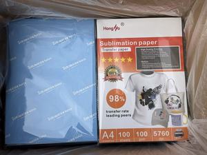 <span class=keywords><strong>Feuille</strong></span> de papier de transfert par sublimation <span class=keywords><strong>A4</strong></span> 100 g/m² pour tasses ou t-shirts, compatible avec les imprimantes jet d'encre et les presses à chaud - Product Image 6