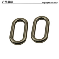 Boucle de connexion ovale de luxe en alliage de zinc moulé sous pression sans soudure, anneau de levage, accessoires de quincaillerie