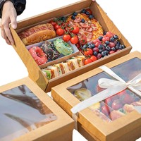 Diseño de Logotipo Personalizado, Cajas de Sushi Desechables de Alta Calidad con Ventana, Aptas para Alimentos, Ecológicas, Reciclables, Corrugadas, con Laminado Mate