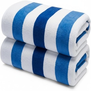 Oversized Cabana Stripe Cotton <b>Bath</b> <b>Towel</b> Luxury Plush Thick Hotel Swim Pool <b>Towels</b> Quick Dry Super Absorbent for Adults Woven - Product Image 1