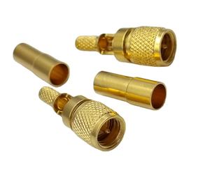 M5 10-32unf מיקרו-נקודה מחבר זכר עבור rg174 צבע מצופה זהב - Product Image 6