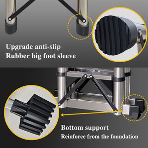 <span class=keywords><strong>Escalera</strong></span> Telescópica Portátil de Acero Inoxidable con Certificación CE, Capacidad de 150 kg, Plegable, para Almacén, <span class=keywords><strong>Escalera</strong></span> Exterior - Product Image 4