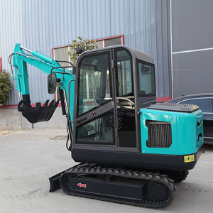 Mini escavatore equipaggiare con binario e cabina o tetto per uso domestico o piccolo agricoltore - Product Image 3