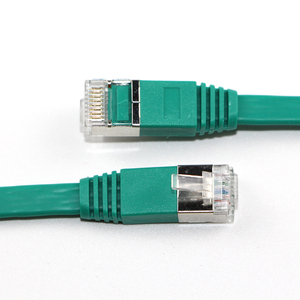 Câble de raccordement <span class=keywords><strong>Ethernet</strong></span> FTP plat <span class=keywords><strong>et</strong></span> fin pour réseau <span class=keywords><strong>fibre</strong></span> optique CAT6A/CAT7, 8 conducteurs, 0,3 m, blindé, 32AWG, emballage en vrac - Product Image 2