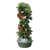 Système de culture aéroponique vertical à 12 niveaux, 5 trous par niveau, pour 60 plantes, kit de culture sans terre, système de culture aéroponique en tour, herbes modernes