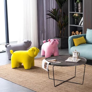 Chaise <span class=keywords><strong>de</strong></span> maison pour enfants tricoté chien éléphant pour bébés enfants canapé chaussure et tabouret à langer canapés pour enfants - Product Image 3