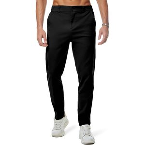 FOXA <b>Mens</b> Casual Joggers Pants Straight Fit Polyester Cotton Breathable With Side Pockets <b>For</b> Everyday Wear - Product Image 1