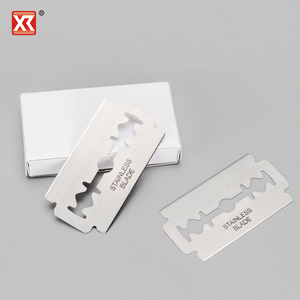 Individuell Bedruckte Rasierklingen aus Edelstahl für Friseure, Kartonverpackung, Doppelschneidige Rasierklingen - Product Image 1