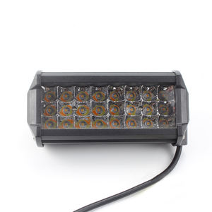 Moto électrique LED lampe de travail 72W phare avant batterie voiture super lumineuse bande extérieure 24 perles explosives clignotantes longues - Product Image 2