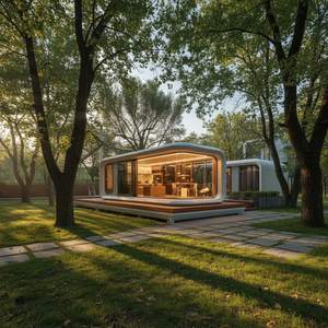 Cabina <span class=keywords><strong>Mobile</strong></span> Apple Deluxe a Due Piani per Ufficio, Negozio, Chiosco, Campeggio Civile, Sala Riunioni in Metallo per Esterni - Product Image 6