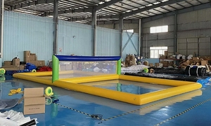 <span class=keywords><strong>Filet</strong></span> de <span class=keywords><strong>volley</strong></span>-<span class=keywords><strong>ball</strong></span> de plage gonflable de 33 pieds - Product Image 2