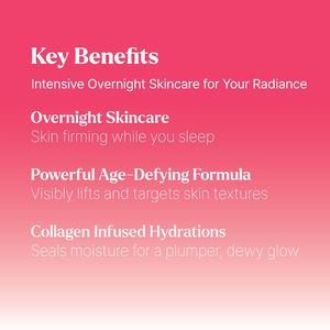 Tratamiento Nocturno Vegano Personalizado para el Cuidado de la Piel, Crema de Gel Nocturna con Colágeno Reafirmante y Nutritiva, Mascarilla Facial para Dormir para Piel Seca y Grasa - Product Image 3