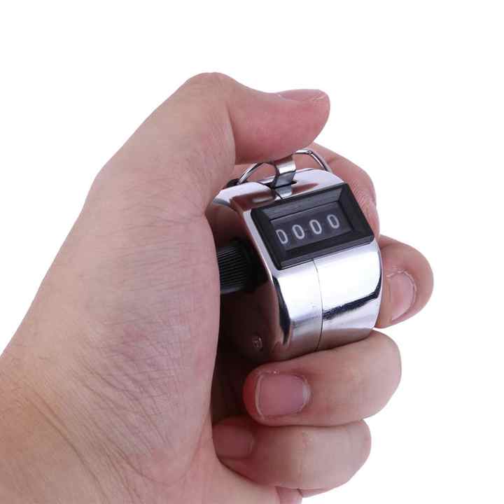 4 Digit Number Clicker Sport Golf HandHeld Tally Counter Clicker