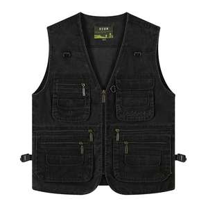 होंग कांग के प्रशंसक फोटोग्राफर बनियान पुरुषों के फैशन मल्टी-पॉकेट बनियान को ओवरऑल कर सकते हैं। - Product Image 1