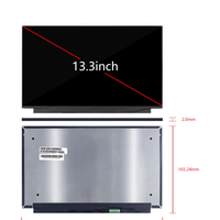 M133NW4J R0 13.3 "IPS LCD WUXGA 19201200 300cd/m WLED DP EDP 30pin Layar Pengganti Laptop Desktop Baru