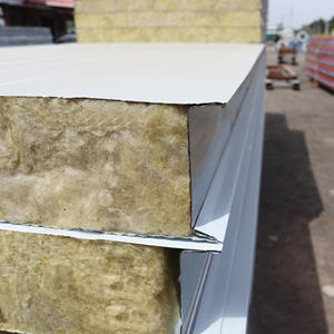 GUANGQIA Nuevo diseño Paneles de techo de lana de roca Panel de azulejo de metal Sándwich para taller - Product Image 5