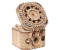 Деревянная модель 'CPC Certificated Robotime Rokr Wood Craft Treasure Box LK502 3D Wooden Puzzle Game'