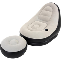 Relax <strong>Inflatable</strong> Lounge <strong>Chair</strong> With Ottoman Blow up Adults Living Room Lazy <strong>Sofa</strong>