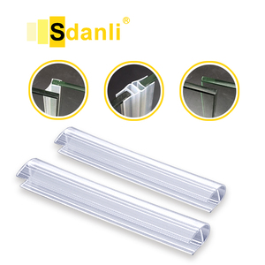 Tira de sellado de pantalla de <span class=keywords><strong>ducha</strong></span> de baño de PVC tipo F, sello de plástico de <span class=keywords><strong>goma</strong></span> curvo de diseño moderno para carcasa de puerta de vidrio de 6/8/10/12mm - Product Image 6