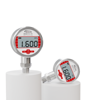 Y100 Digital Pressure Gauge 2500 Bar Wise Stainless Steel Case 100mm Size for Gas and Liquid Application