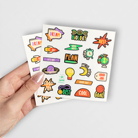 Paquete de Pegatinas Decorativas Infantiles Personalizadas al por Mayor, Resistentes al Aceite y a los Rayos UV, Autoadhesivas, para Cuadernos