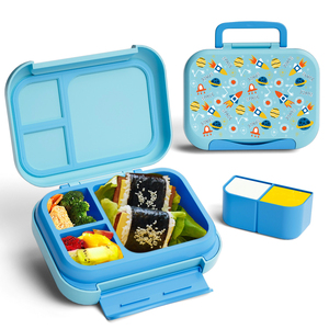 Ensemble de boîtes à lunch avec bouteille <span class=keywords><strong>pour</strong></span> enfants en acier inoxydable isolée à double paroi et sac à lunch <span class=keywords><strong>pour</strong></span> les collations et les <span class=keywords><strong>repas</strong></span> scolaires - Product Image 6