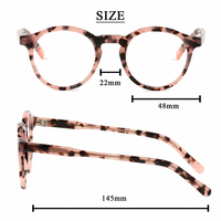 Monture de lunettes optiques vintage en acétate, style Academia, couleurs tendance, unisexe, monture complète, logo personnalisé, vente en gros