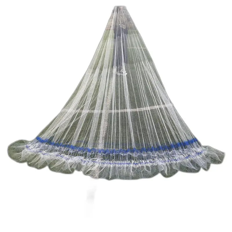 Aanpasbare Lengte Ketting Gegoten Net Monofilament Stijl Met Dubbele Knoop Gemaakt Van Hdpe En Pa Voor Netto Visworp