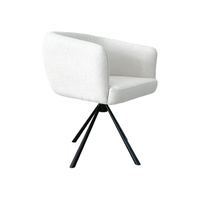 Chaise de salle à manger de style italien moderne et luxueux, rembourrée avec dossier, pour salon, chambre, bureau, meubles de maison
