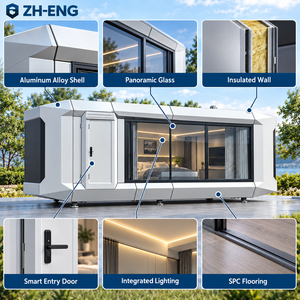 Cabine modulaire de conception européenne W6 avec fenêtre panoramique, maison-capsule pour les stations balnéaires et les villas d'hôtes - Product Image 3