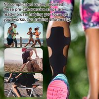 Bande de kinésiologie prédécoupée, élastique, pour le sport, pour la cheville, le talon et les ligaments, pour le soutien musculaire