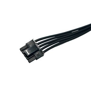 Connecteur de faisceau de câblage informatique noir à 6 broches avec gaine en PVC et âme en cuivre pour installation statique - Product Image 1