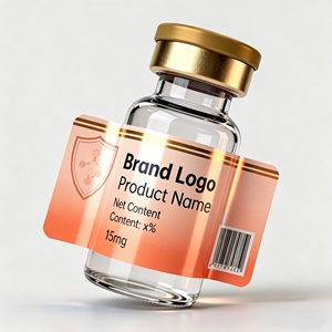 Etiqueta Personalizada Impermeable para Botellas de Péptidos de 2.2ml, 5ml y 10ml, Etiqueta Adhesiva para Botellas de Vidrio y Plástico para <span class=keywords><strong>Jóvenes</strong></span> - Product Image 1