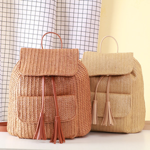 2021new Arrivals Personalized Vintage Outdoor Casual Tote <strong>Crotchet</strong> Paper Straw <strong>Bags</strong> - Product Image 6