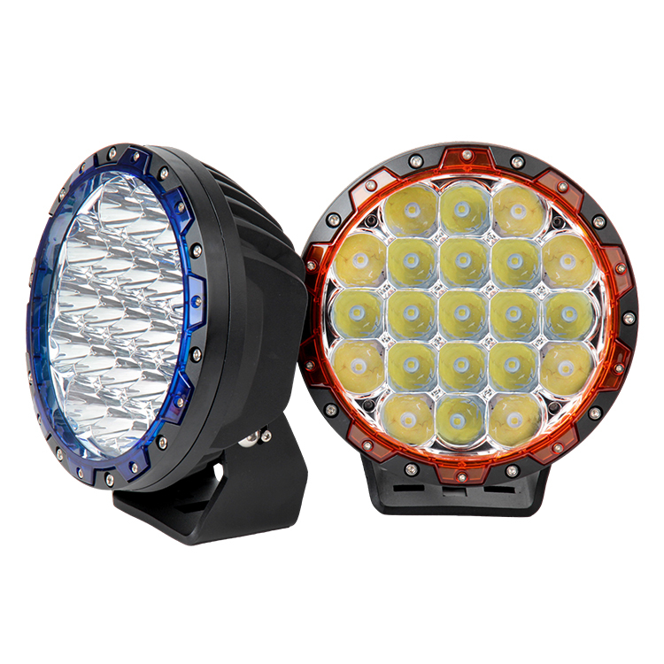 LEDIYTE High Lumen Round 7" Inch 105W 12V LED Driving Work Lights Car Offroad With DRL for Cars/Tractors