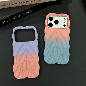 Funda para iPhone 17 Pro Max con Diseño de Hojas en Degradado para Apple 16, Funda Protectora para Teléfono de Mujer con Diseño Alienígena - Product Image 4