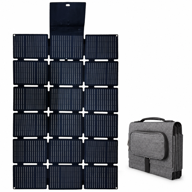 High Power Mini 200W 3x6 Portable Mono Foldable Solar Panel 36V Camping Foldable Solar Blanket for Power Station Solar Generator