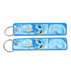 Nouveau porte-clés brodé POKE pour jeux vidéo, fournitures en gros, porte-clés anime brodé double face, porte-clés de voiture, porte-clés pour hommes - Product Image 4