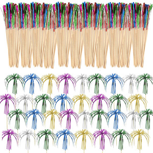 Hawaiian Party Tassels 23cm And 18cm Disposable Table <b>Decorations</b> For Birthday Celebrations - Product Image 5