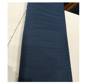 Tissu de costume bleu foncé à carreaux de qualité supérieure pour blazers, pantalons, vêtements formels et confection de costumes pour hommes - Product Image 3