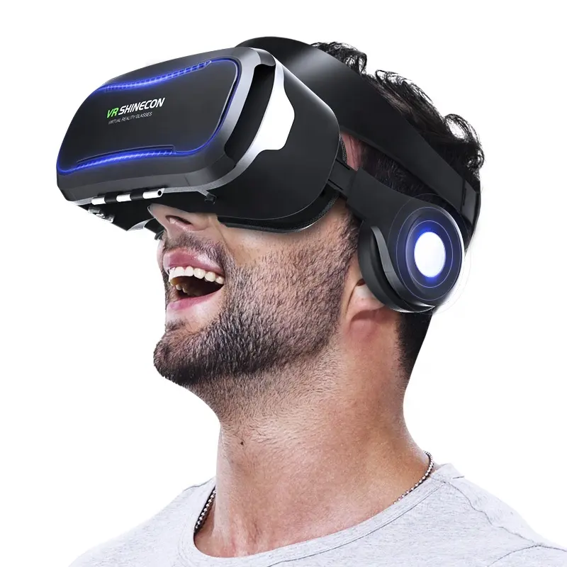 VR 샤이콘 최고의 3D 가상 안경 지원 4.7-6.7 인치 안드로이드 및 IOS 메타 버서 VR 안경