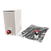 Film d'aluminium personnalisé 3L 5L 10L 15L 20L café vin sirop jus eau liquide BIB sac en plastique dans une boîte distributeur avec val vitop