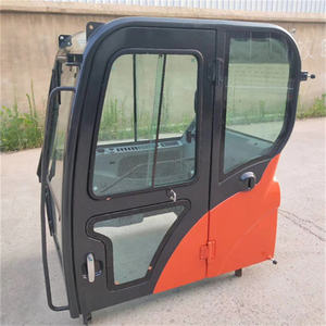 Montaje de cabina de excavadora QINGHUI DX55 DX60 Equipo interior de vidrio de cabina de conductor Garantía de 1 año Suministro directo de fábrica - Product Image 1